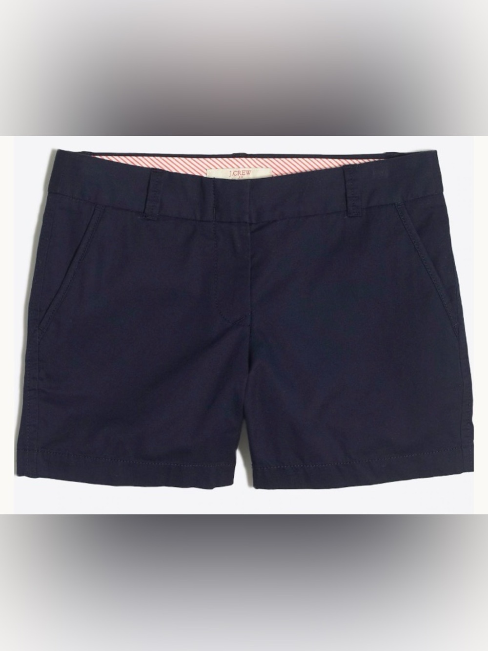 J. Crew Navy Cotton Chino Bermuda Shorts